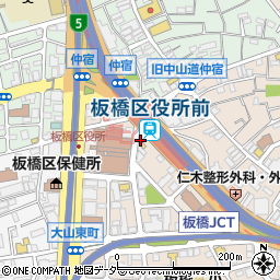 松屋板橋区役所前店周辺の地図