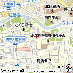 東京都北区滝野川2丁目54-8周辺の地図