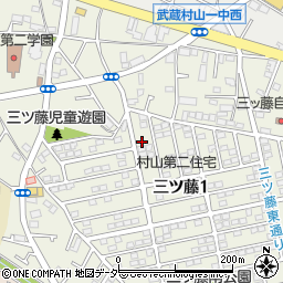 東京都武蔵村山市三ツ藤1丁目48-20周辺の地図