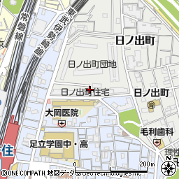 東京都足立区日ノ出町26周辺の地図