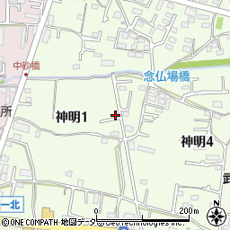 東京都武蔵村山市神明1丁目48-11周辺の地図