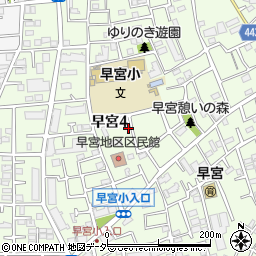 東京都練馬区早宮4丁目周辺の地図