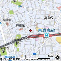 東京都葛飾区高砂周辺の地図