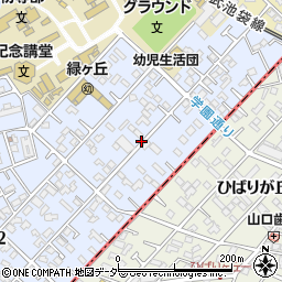 東久留米市学園町1-10駐車場周辺の地図