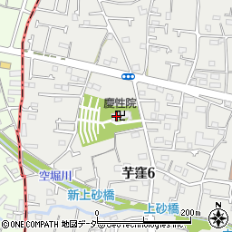 慶性院周辺の地図