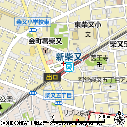 セブンイレブン葛飾新柴又駅前店周辺の地図
