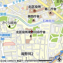 東京都北区滝野川2丁目52-11周辺の地図