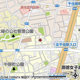 東京都足立区千住中居町31-10周辺の地図
