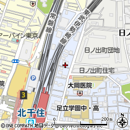 東京都足立区千住旭町44周辺の地図