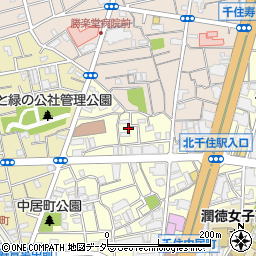 東京都足立区千住中居町31周辺の地図