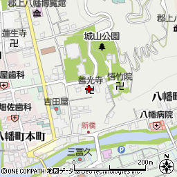 善光寺会館周辺の地図