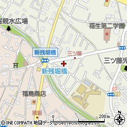 東京都武蔵村山市三ツ藤2丁目45-1周辺の地図