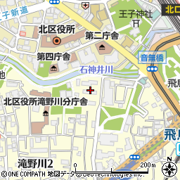 東京都北区滝野川2丁目48周辺の地図
