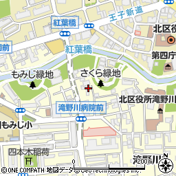 東京都北区滝野川2丁目59周辺の地図