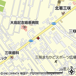 船橋三咲東郵便局周辺の地図