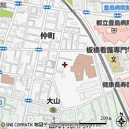 東京都板橋区仲町3周辺の地図