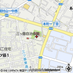 東京都武蔵村山市三ツ藤1丁目3-3周辺の地図