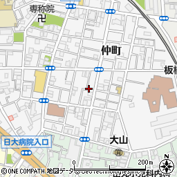 東京都板橋区仲町24周辺の地図