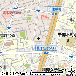 東京都足立区千住寿町3周辺の地図