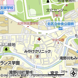 東京都北区滝野川4丁目19周辺の地図