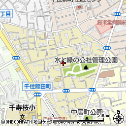東京都足立区千住龍田町周辺の地図