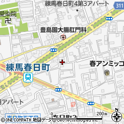 東京都練馬区春日町周辺の地図