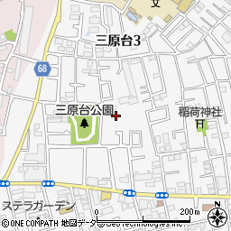 東京都練馬区三原台3丁目周辺の地図