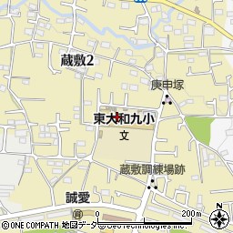 東京都東大和市蔵敷周辺の地図