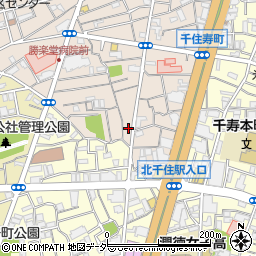 東京都足立区千住寿町12周辺の地図