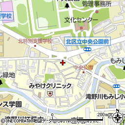 東京都北区滝野川4丁目10-13周辺の地図
