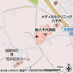 千葉県八千代市米本2166周辺の地図