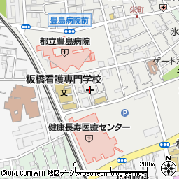 東京都板橋区栄町26周辺の地図