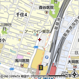 富国生命保険相互会社　東京東支社千住営業所周辺の地図