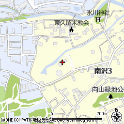 東京都水道局南沢浄水所周辺の地図