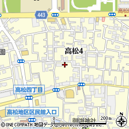 東京都練馬区高松4丁目周辺の地図