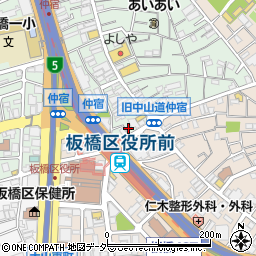 東京都板橋区仲宿64周辺の地図