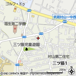 東京都武蔵村山市三ツ藤1丁目35-18周辺の地図