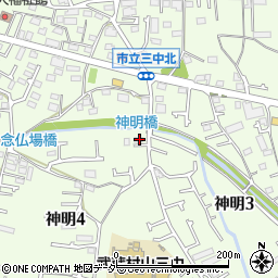 東京都武蔵村山市神明4丁目39-4周辺の地図