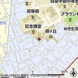 東京都東久留米市学園町周辺の地図