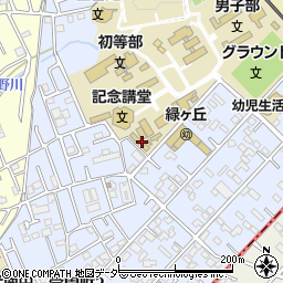 東京都東久留米市学園町周辺の地図