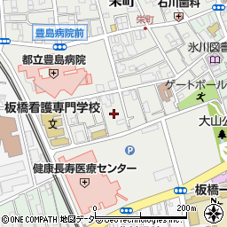 東京都板橋区栄町25周辺の地図