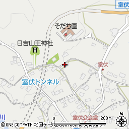 山梨県山梨市牧丘町室伏周辺の地図