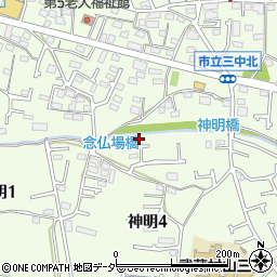 東京都武蔵村山市神明4丁目32-12周辺の地図