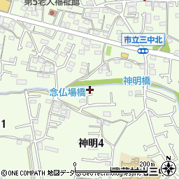 東京都武蔵村山市神明4丁目32-13周辺の地図