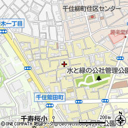 東京都足立区千住龍田町22周辺の地図