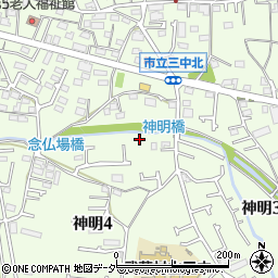 東京都武蔵村山市神明4丁目38周辺の地図