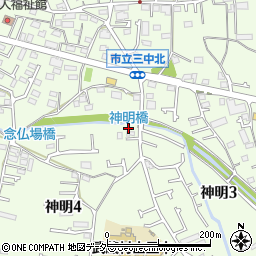 東京都武蔵村山市神明4丁目39周辺の地図
