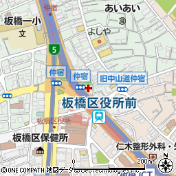仲宿マンション周辺の地図