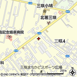ローソン船橋三咲四丁目店周辺の地図