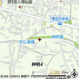 東京都武蔵村山市神明4丁目37周辺の地図